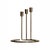 Italian Bronzed Brass Sirio Candleholders, Set of 3 For Sale - Image 6 of 6