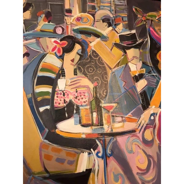 2010s Signed Original Isaac Maimon "Sharing Great Times" For Sale - Image 5 of 11