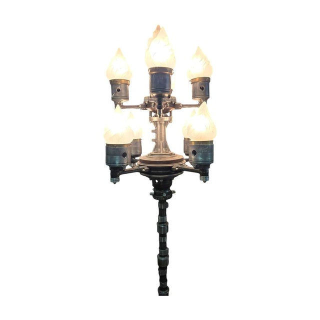 Metal Large Steampunk Candelabra, 1996 For Sale - Image 7 of 18