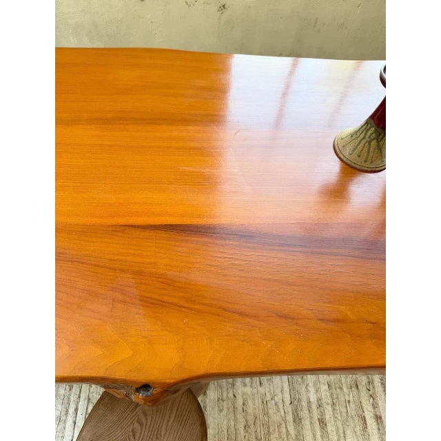 Aranjou Farmhouse Table in Blond Elm, 1950s For Sale - Image 12 of 18
