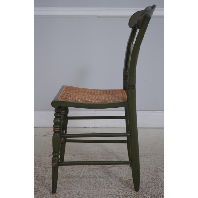 Traditional Hitchcock George Washington Mount Vernon Bicentennial Cane Seat Chair For Sale - Image 3 of 18