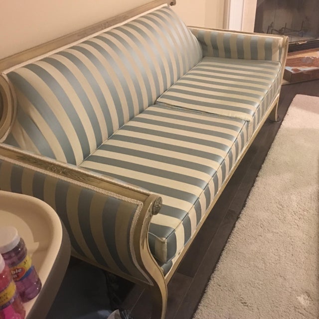 Very well maintained Duncan Phyfe Couch was my mother’s that she had made custom in the 1920’s. The frame is intact in...