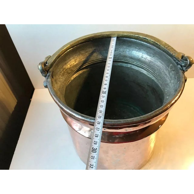 Antique Scandinavian Coal or Fireplace Bucket in Copper, 18th Century For Sale - Image 14 of 16