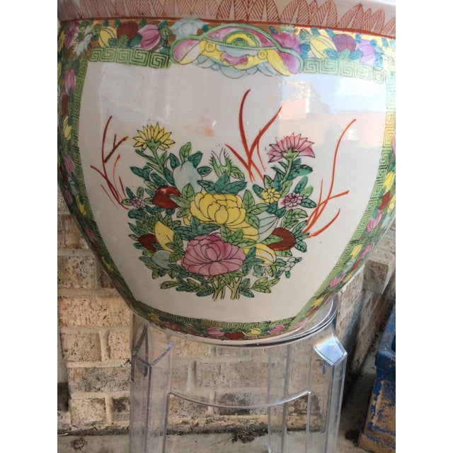 Vintage Ceramic Fishbowl Planter | Chairish