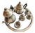 1950s Dutch Royal Holland 5 Piece Tea & Coffee Set with Salt & Pepper Shakers For Sale