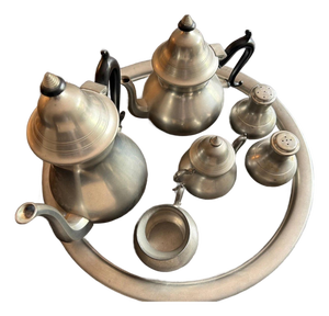 1950s Dutch Royal Holland 5 Piece Tea & Coffee Set with Salt & Pepper Shakers