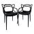 Philippe Starck for Kartell Masters Chairs in Black - Set of 2 For Sale