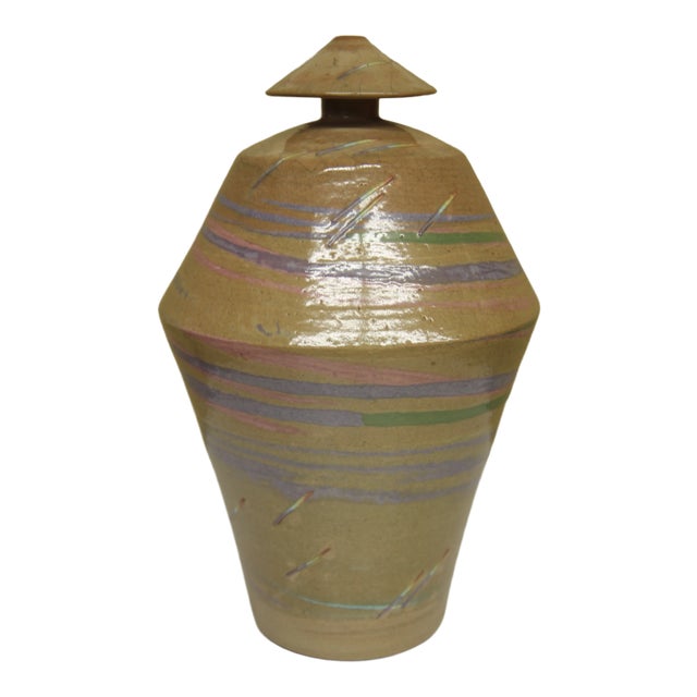 Mid 20th Century Dick Studley Pottery Vase For Sale