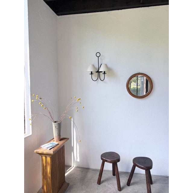 Round Wicker Mirror, 1960s For Sale - Image 18 of 18