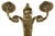 French Neoclassical Style Bronze/Brass Two-Arm Wall Sconces Set of 2 For Sale - Image 10 of 15