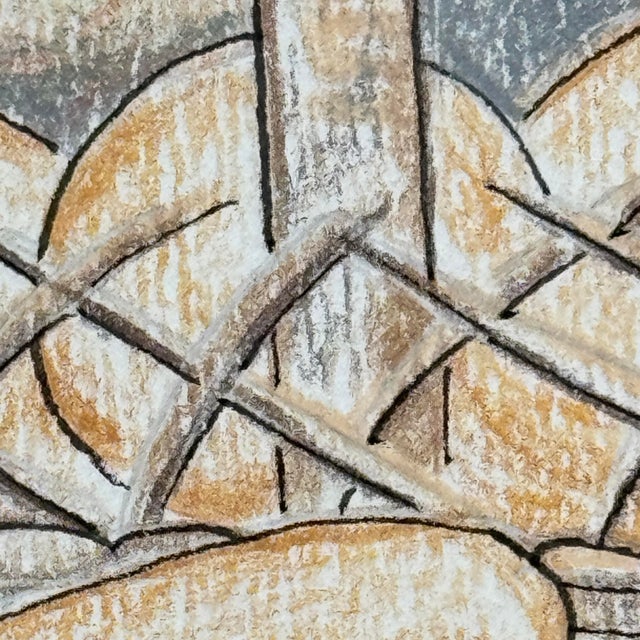 Vintage Original Pencil Drawing French Bakery Still Life Signed Paul Besse For Sale In Tampa - Image 6 of 11