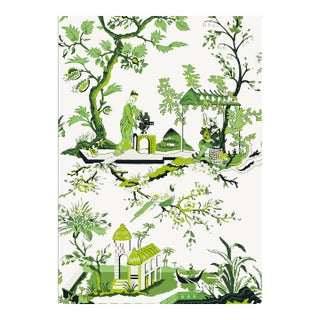 The House of Scalamandr�� Ch'In Ling Wallcovering, Jade For Sale