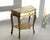 A mid century Florentine wall table in beautiful golden and white colours. The Florentine console has a drawer and a shelf...