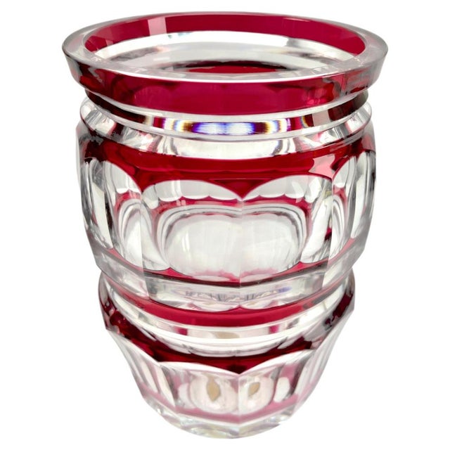 Val Saint Lambert crystal Val Saint Lambert PU cut to clear signed: 1950. Beautiful signed Val Saint Lambert circular...