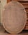 Gold Mid-20th Century French Oval Giltwood Mirror With Floral Motifs For Sale - Image 8 of 10