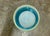 Glass Vintage Murano Cased Glass Bowl – Turquoise & Milk White Incamiciato – Italian Art Glass For Sale - Image 7 of 8