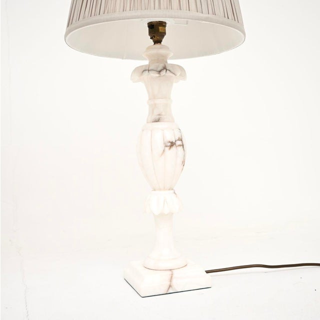 Antique Italian Marble Table Lamps, 1930, Set of 2 For Sale - Image 4 of 9