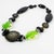Angela Caputi Black and Green Resin Beaded Choker Necklace For Sale In Atlanta - Image 6 of 10