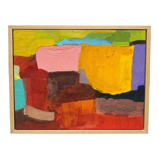 Mary Weatherall (American, 1930-2018) Abstract Oil Painting, C. 1980 For Sale