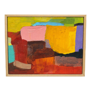 Mary Weatherall (American, 1930-2018) Abstract Oil Painting, C. 1980