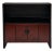 Chinese Red & Black Lacquer Book Cabinet, C. 1900 For Sale