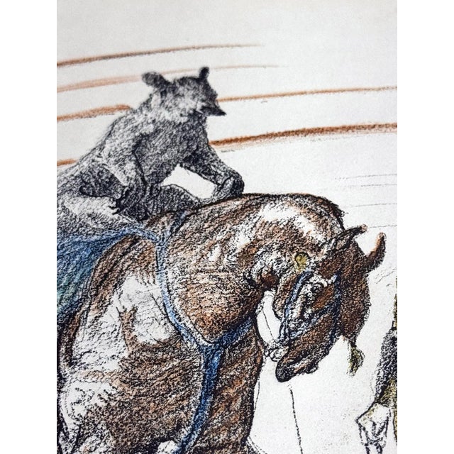 Modern Henri De Toulouse-Lautrec “Travail De l'Ours Sur Le Panneau” Numbered Limited Edition Lithograph For Sale - Image 3 of 4