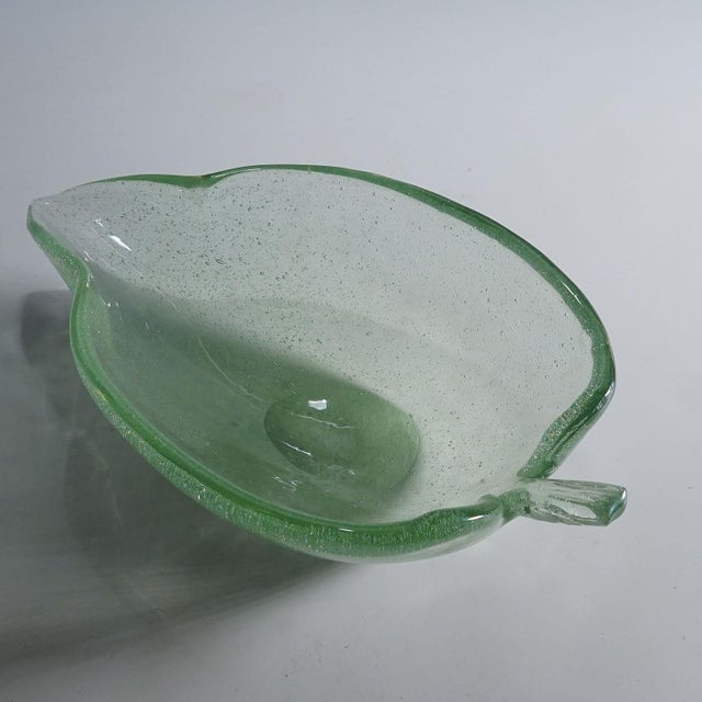 Tyra Lundgren Rare Art Glass Bowl by Tyra Lundgren for Venini, Murano 1937 For Sale - Image 4 of 9