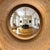 Mid-Century Modern 1980's Studio Stoneware Pottery Wall Mirror - Convex For Sale - Image 3 of 7
