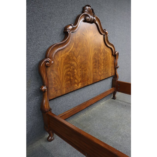 Brown Thomasville Ernest Hemingway Collection Style Carved King Bed, Attributed For Sale - Image 8 of 13