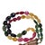 Multi Color Graduated Sapphire Necklace Expanbable For Sale
