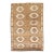 Zabihi Collection Brown Geometric Turkish Kars Rug For Sale