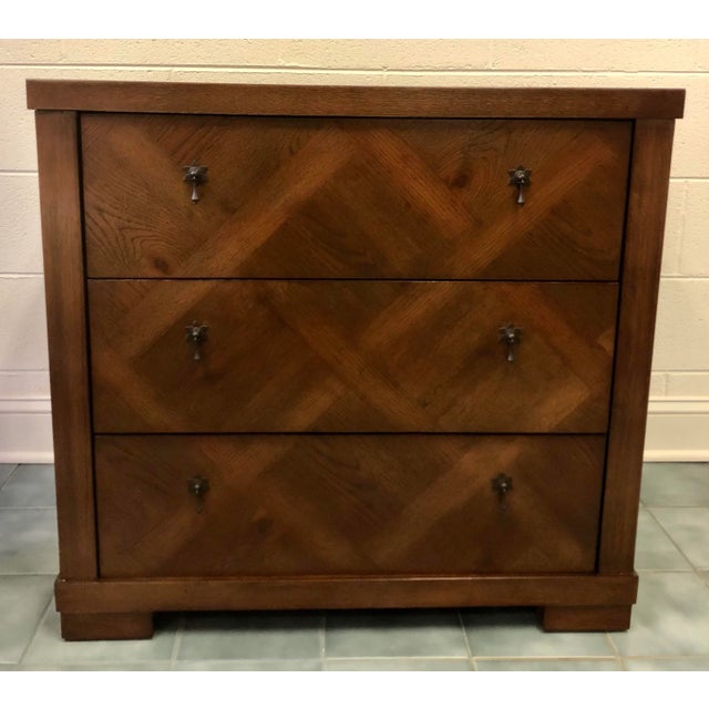 Brown A.r.t. Furniture Wooden Veneer Bedside Dresser For Sale - Image 8 of 8