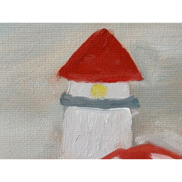 Mid 20th Century Original Lighthouse Painting For Sale In Dallas - Image 6 of 11