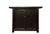 Handmade from solid wood, this antique cabinet features a traditional dark finish and a classic overhanging top design...