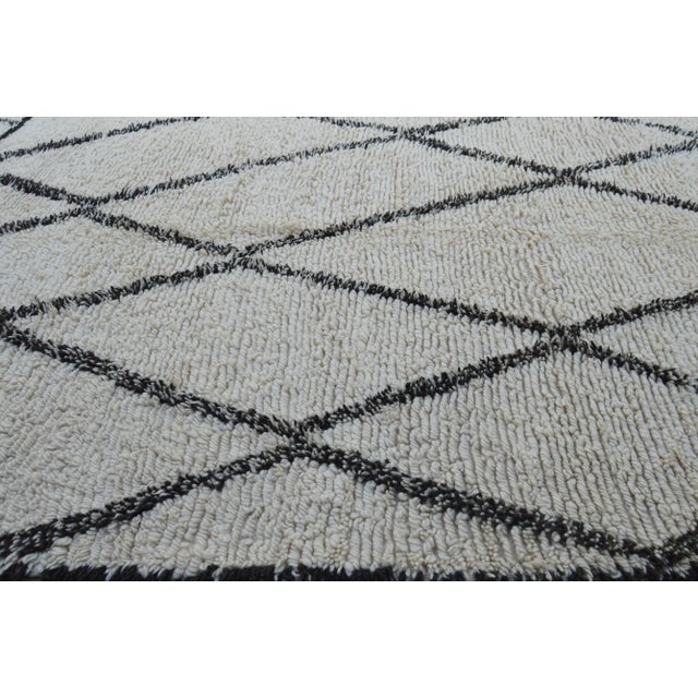 Textile Late 20th Century Vintage Moroccan Rug - 10'7'' X 6'6'' For Sale - Image 7 of 8