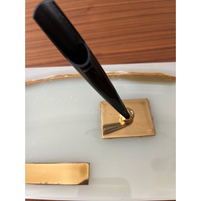 1950s Parker Pen Pedrara Onyx Desk Pen Set For Sale In Houston - Image 6 of 9