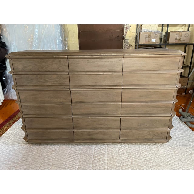 Wood Transitional Designer Dresser For Sale - Image 7 of 7