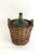 French Country French Demijohn in Willow Double Handled Basket For Sale - Image 3 of 11