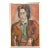 Midcentury Expressionist Portrait Signed Regone For Sale