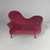 Gold Italian Sofa in Purple-Ret Velvet and Wood, 1930s For Sale - Image 8 of 13