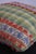 Pair of Square Throw Pillows W. Striped Floral Fabric & Fringe For Sale - Image 4 of 6