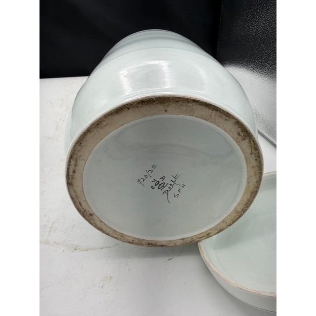 1940s Vintage Delft Apothecary Jar For Sale - Image 5 of 8
