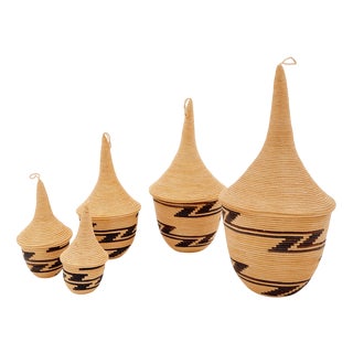 Nesting Tutsi Baskets, Set of 5 For Sale