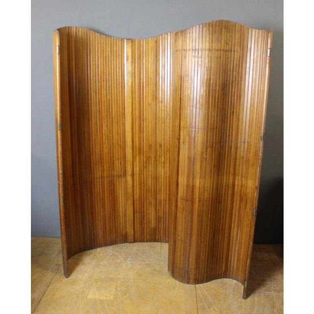 Wooden Slatted Screen from Baumann, 1950s For Sale - Image 13 of 13