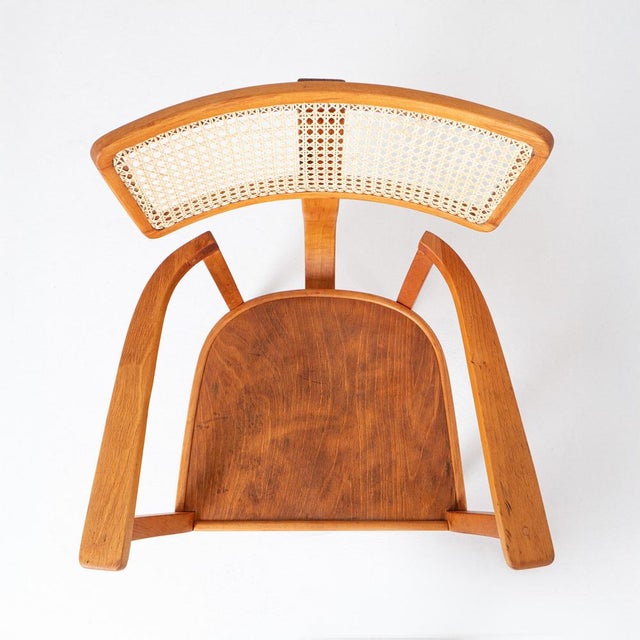 Brown Beech Chair attributed to Lajos Kozma for Szék És Faarugyár Rt., 1930s For Sale - Image 8 of 10