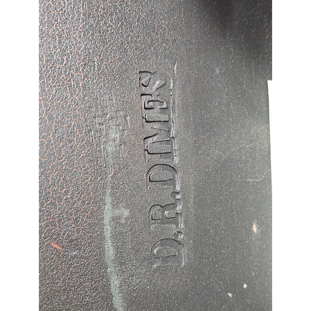 d.r. Dimes Black Fan Back Carved Windsor Arm Chair Bench Made New Hampshire For Sale - Image 12 of 12