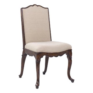 Theodore Alexander Upholstered Walnut Dining Chair For Sale