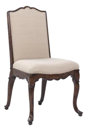 Theodore Alexander Upholstered Walnut Dining Chair