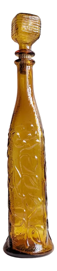Empoli Glass Decanter, Italy, 1970s