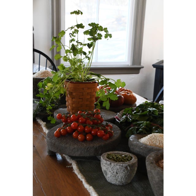 Rustic Antique Limestone Mortar For Sale - Image 3 of 4